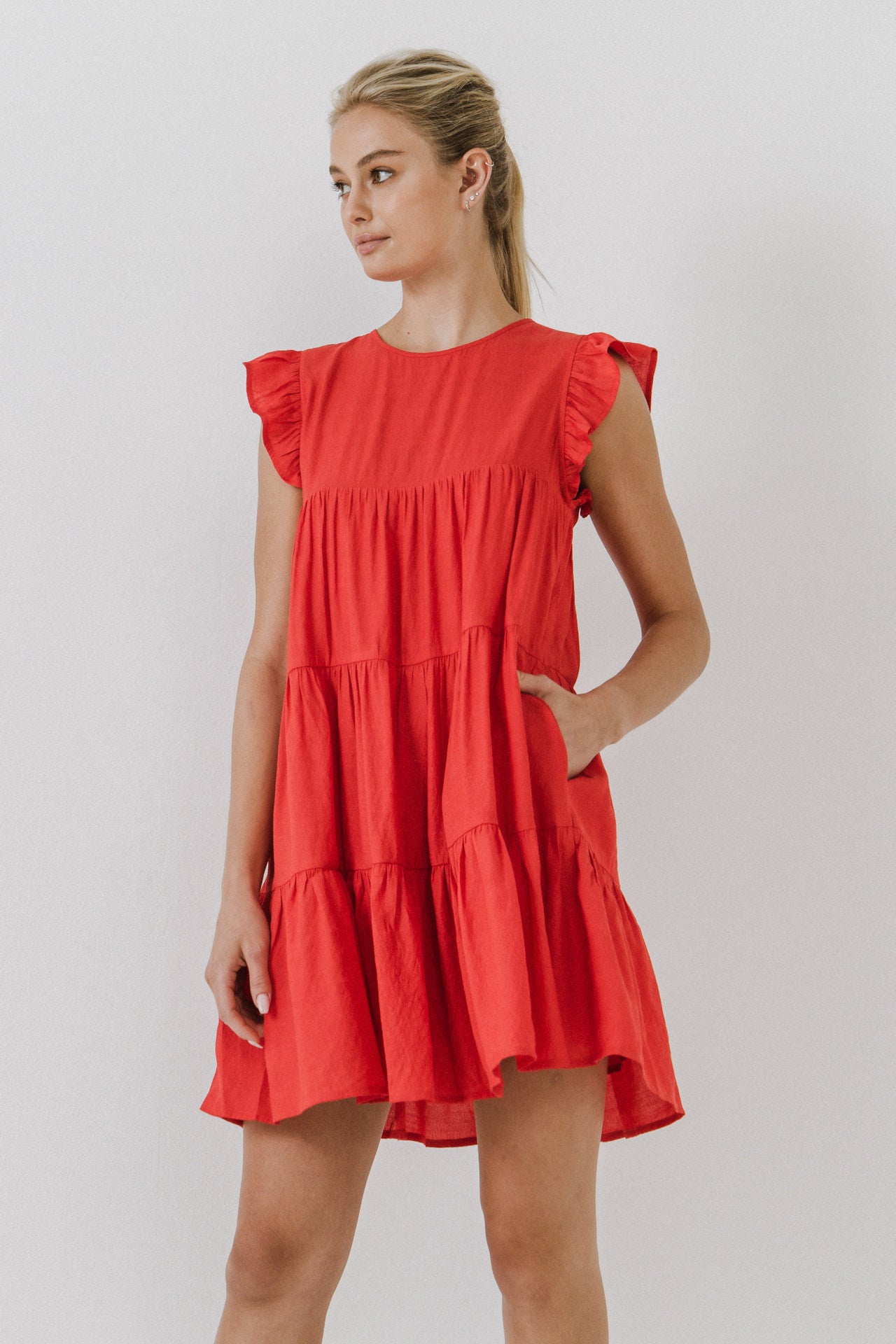 Ruffled Tiered Dress