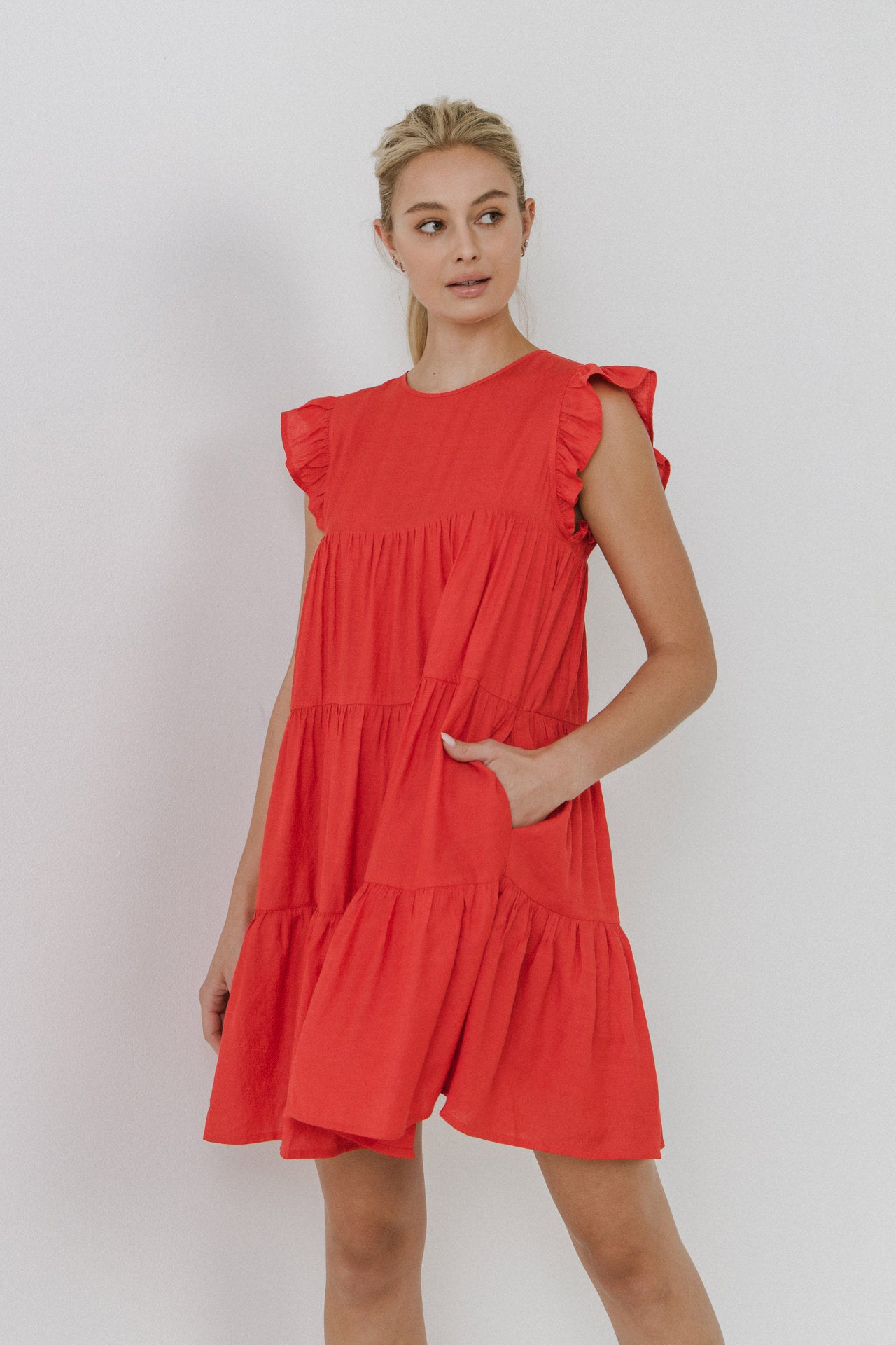 Ruffled Tiered Dress