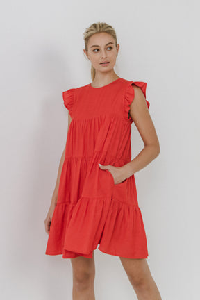 Ruffled Tiered Dress