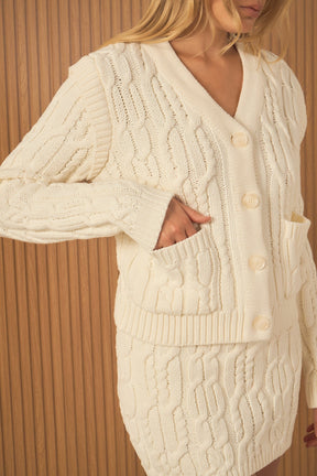 ENDLESS ROSE - Endless Rose - Cable Knit Cardigan - CARDIGANS available at Objectrare