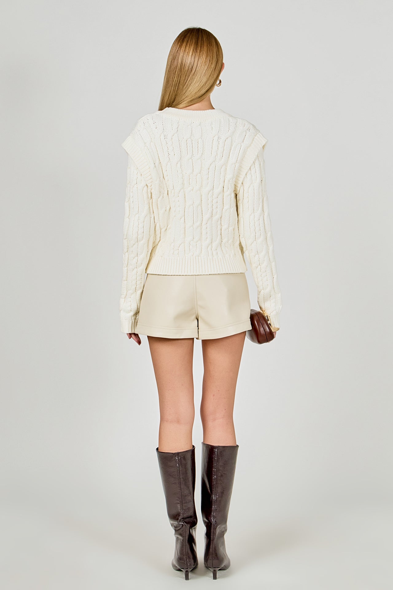 ENDLESS ROSE - Cable Knit Cardigan - SWEATERS & KNITS available at Objectrare