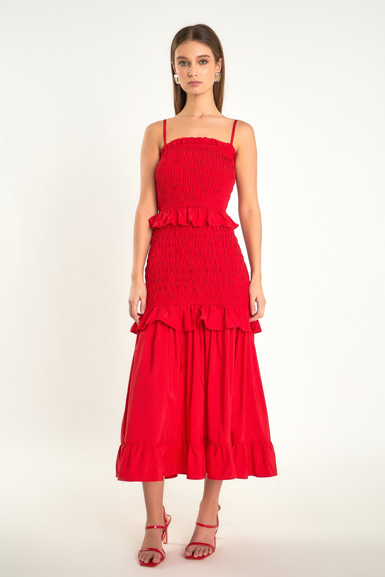 ENDLESS ROSE - Endless Rose - Smocked Maxi Dress - DRESSES available at Objectrare