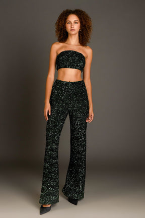 Endless Rose - Sequins Wide Leg Pants