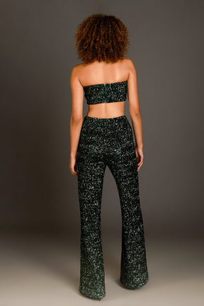 ENDLESS ROSE - Sequins Wide Leg Pants - PANTS available at Objectrare