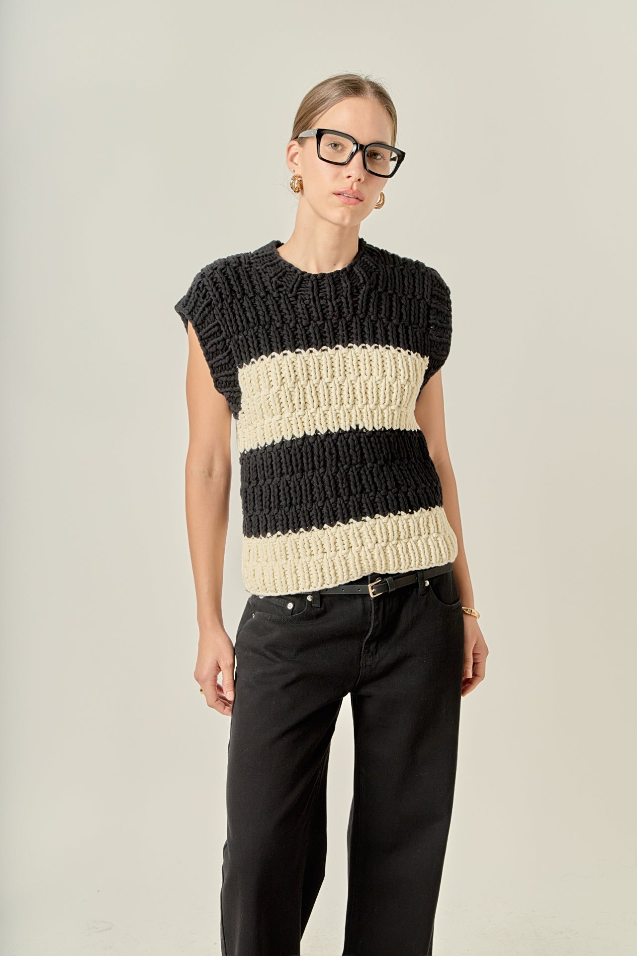 Striped Chunky Vest