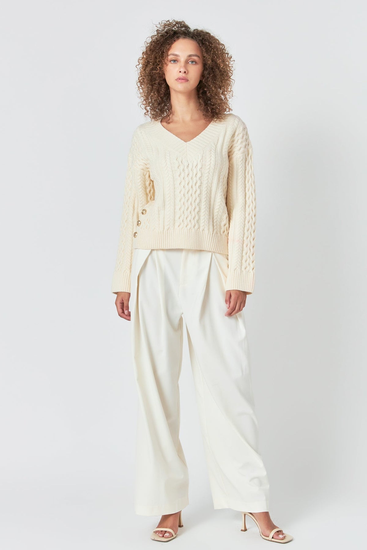 ENDLESS ROSE - Cable Knit Sweater - SWEATERS & KNITS available at Objectrare