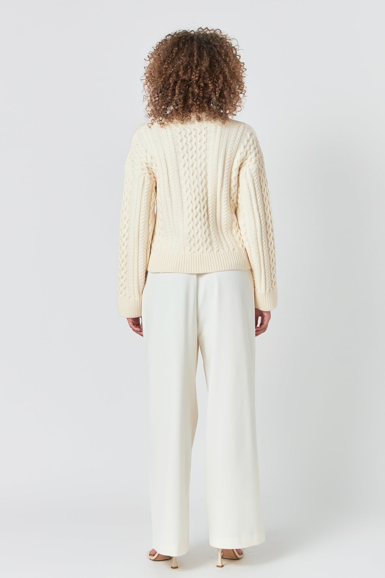 ENDLESS ROSE - Cable Knit Sweater - SWEATERS & KNITS available at Objectrare