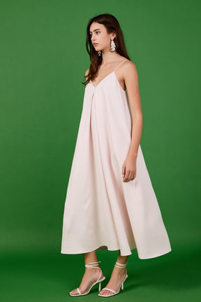 ENDLESS ROSE - Godet Voluminous Midi Dress - DRESSES available at Objectrare