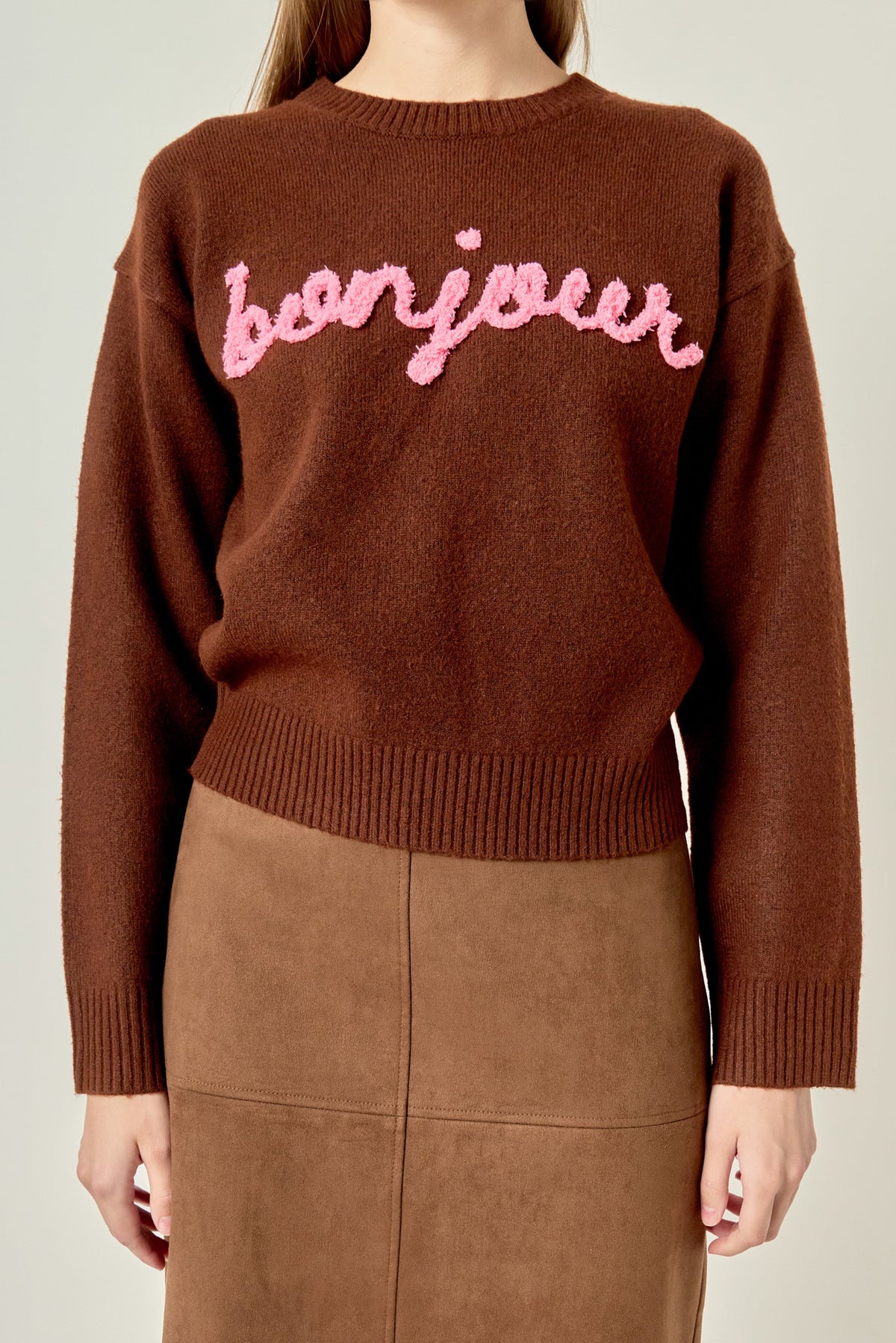 ENDLESS ROSE - Bonjour Sweater - SWEATERS & KNITS available at Objectrare