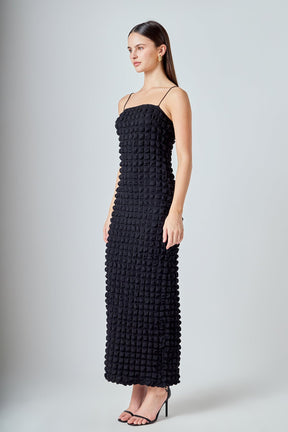 ENDLESS ROSE - Bubble Maxi Slip Dress - DRESSES available at Objectrare