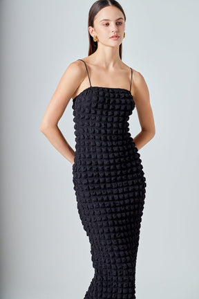 ENDLESS ROSE - Bubble Maxi Slip Dress - DRESSES available at Objectrare