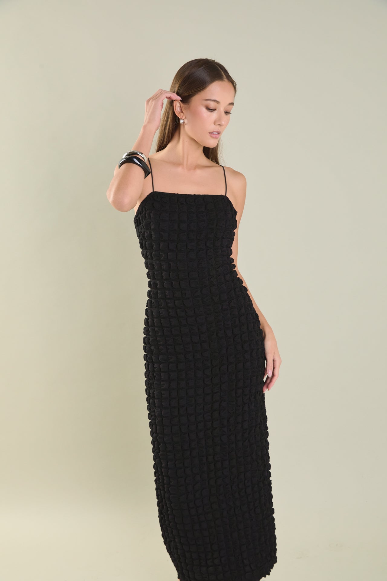 ENDLESS ROSE - Endless Rose - Bubble Maxi Slip Dress - DRESSES available at Objectrare