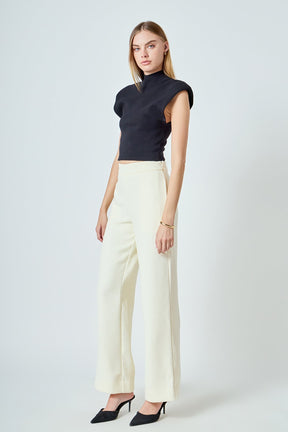 ENDLESS ROSE - Tweed Wide Pants - PANTS available at Objectrare