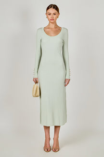 ENDLESS ROSE - Lurex Sweater Midi Dress - DRESSES available at Objectrare