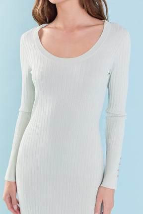 Lurex Sweater Midi Dress