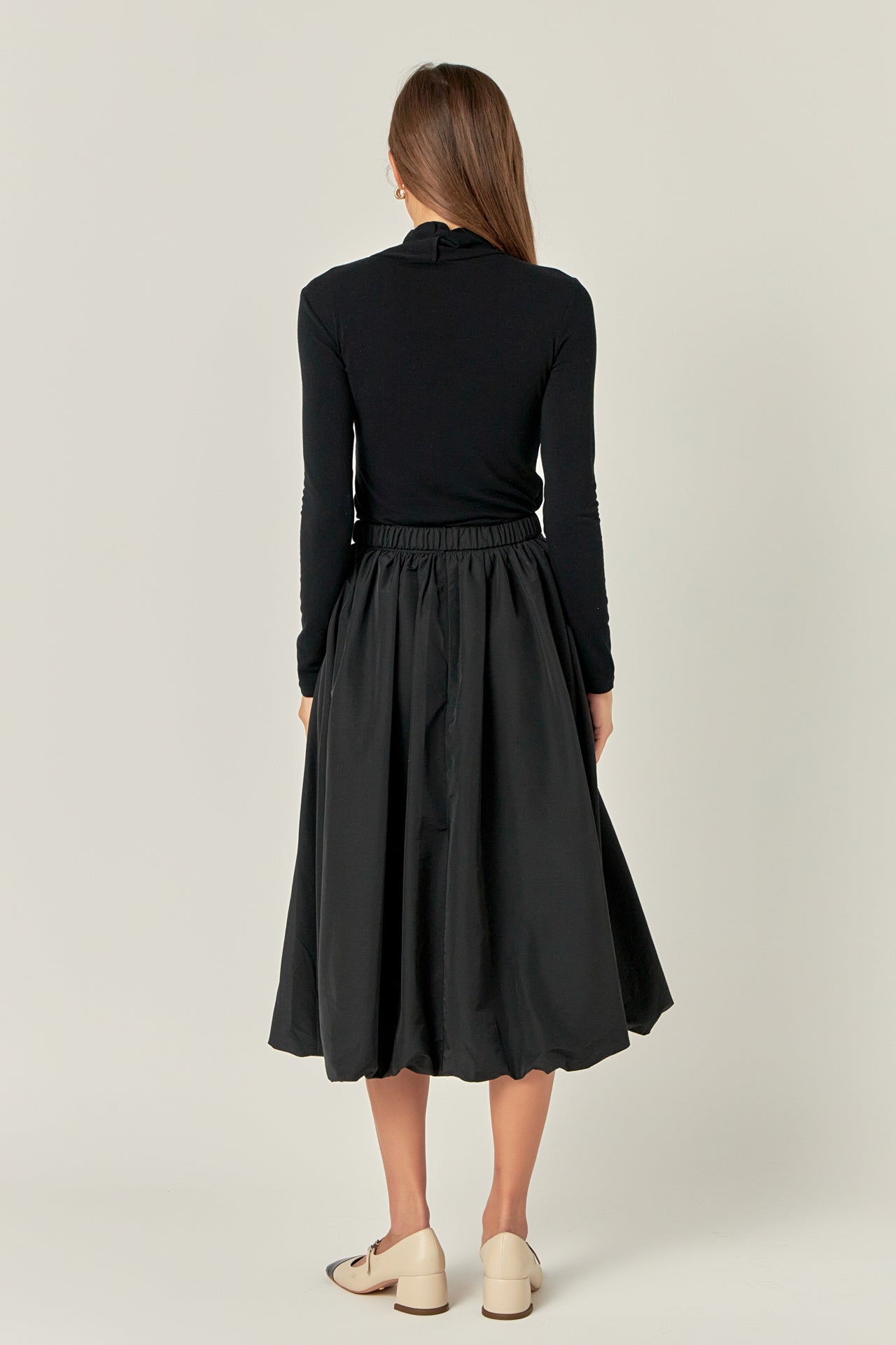 ENDLESS ROSE - Endless Rose - Belted Blouson Midi Skirt - SKIRTS available at Objectrare