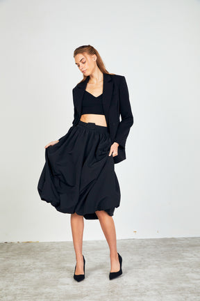 ENDLESS ROSE - Endless Rose - Belted Blouson Midi Skirt - SKIRTS available at Objectrare