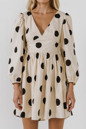 ENGLISH FACTORY - Dotted High Low Dress - DRESSES available at Objectrare