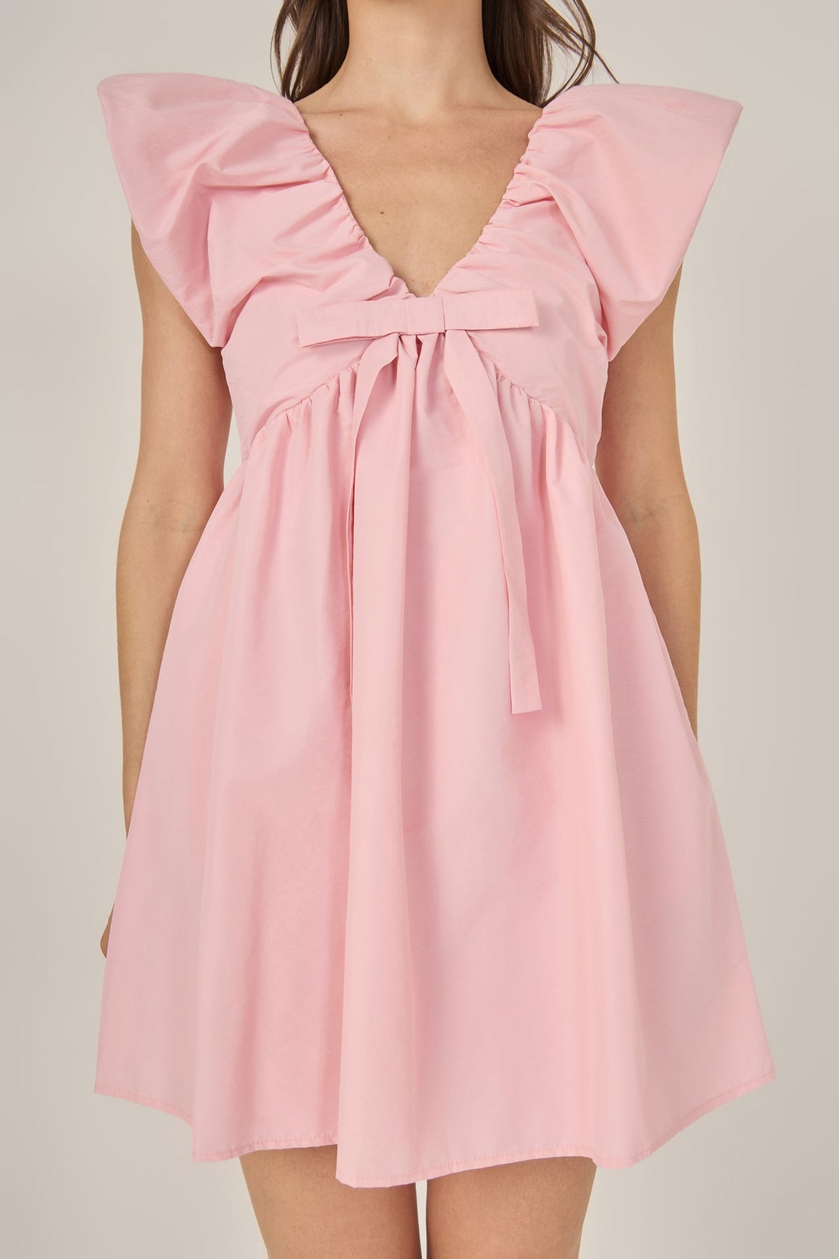 Sydney Combo Bow Mini Dress