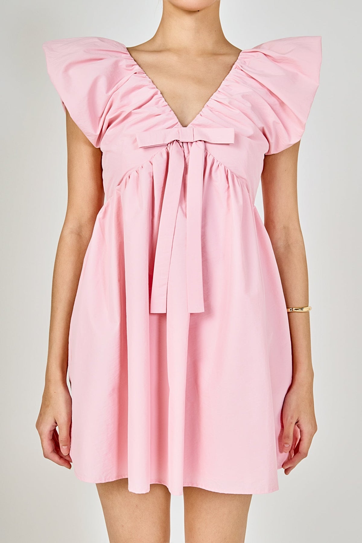 Sydney Combo Bow Mini Dress