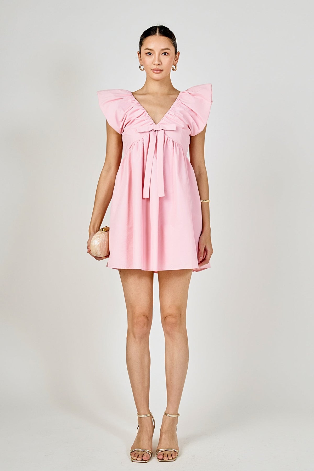 Sydney Combo Bow Mini Dress