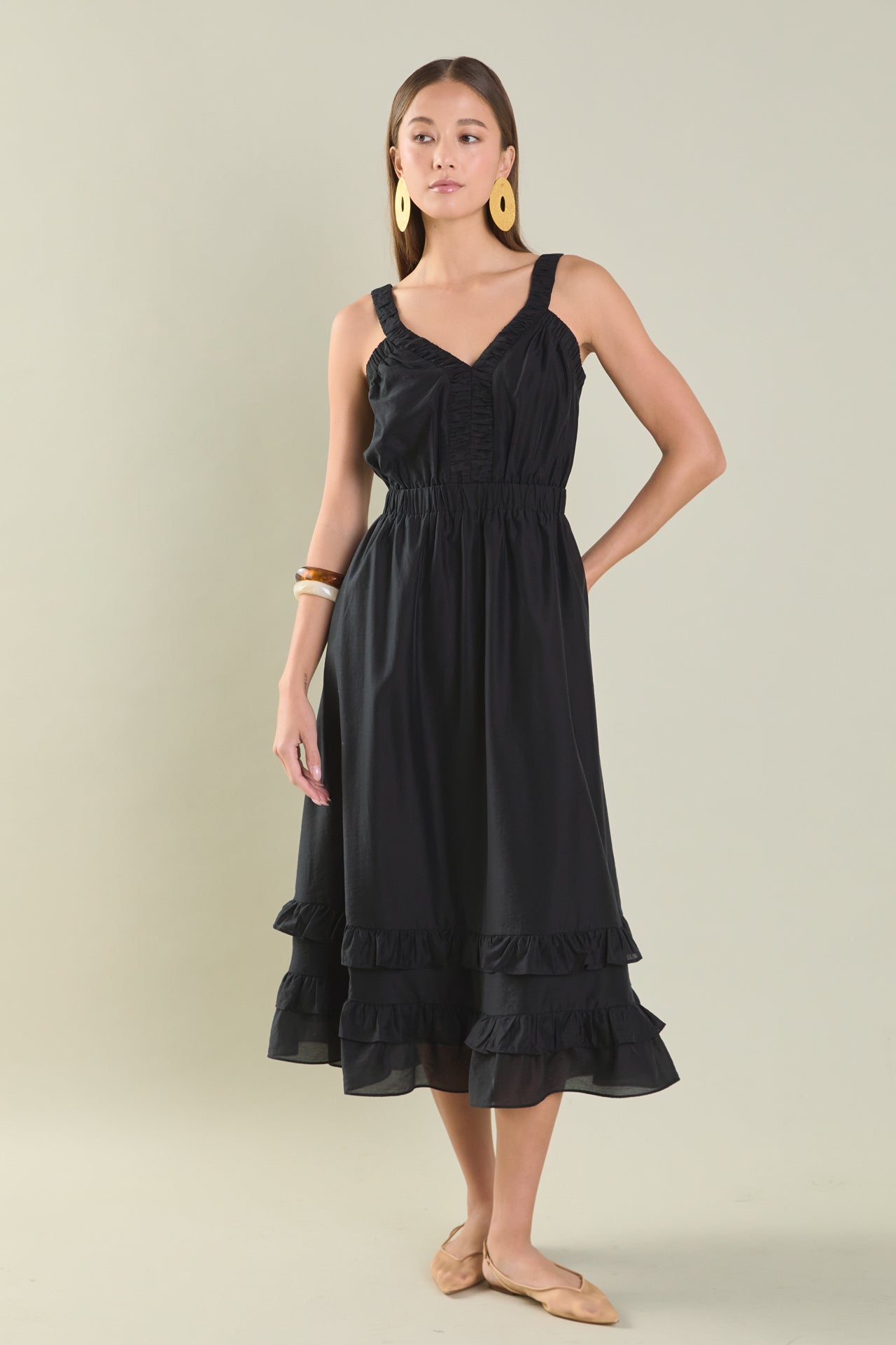 ENDLESS ROSE - Ruffled Maxi Dress - DRESSES available at Objectrare