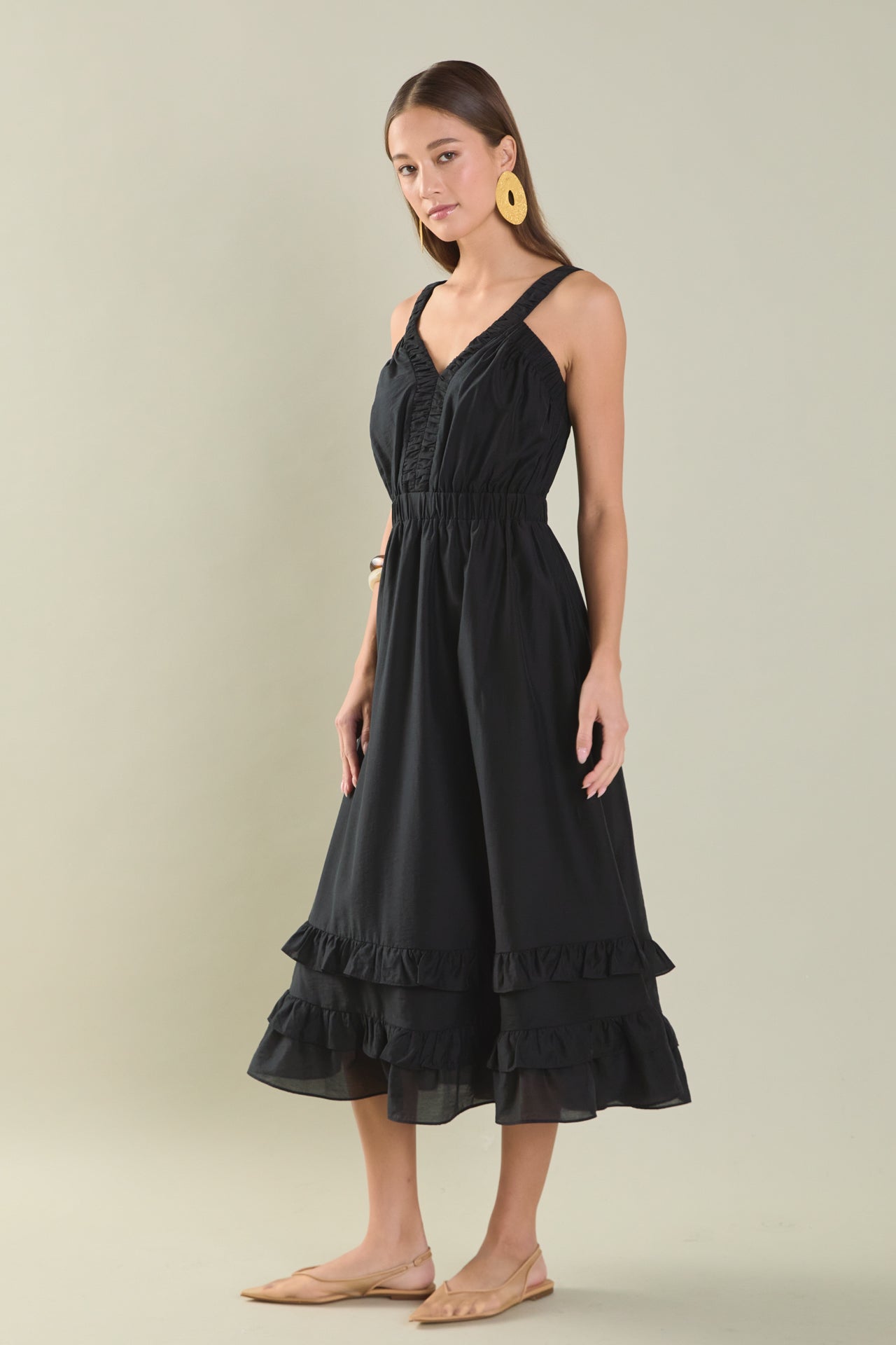 ENDLESS ROSE - Ruffled Maxi Dress - DRESSES available at Objectrare