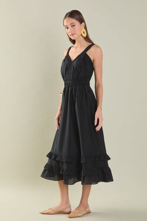 ENDLESS ROSE - Ruffled Maxi Dress - DRESSES available at Objectrare