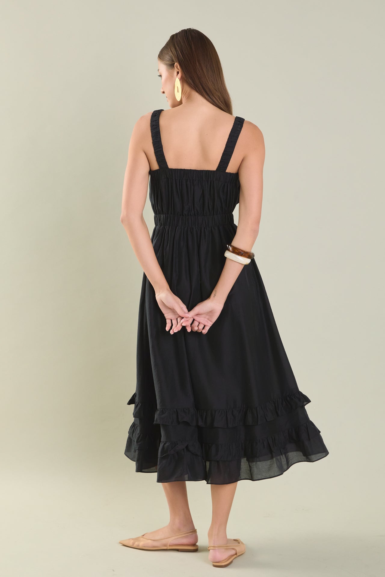 ENDLESS ROSE - Ruffled Maxi Dress - DRESSES available at Objectrare