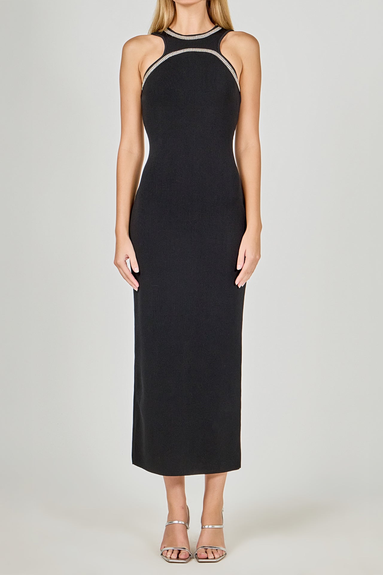 ENDLESS ROSE - Jewel Trim Knit Maxi Dress - DRESSES available at Objectrare