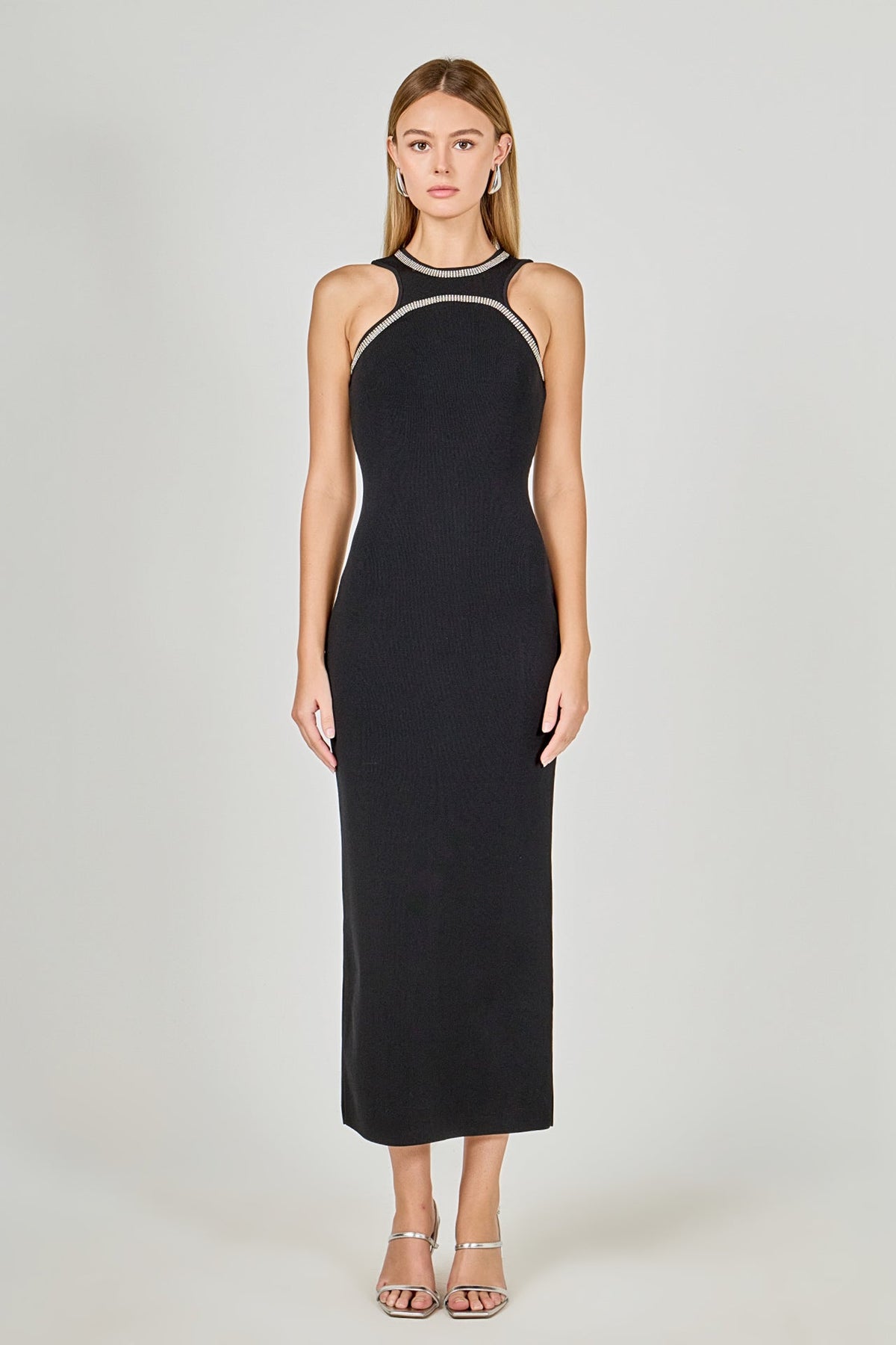 ENDLESS ROSE - Jewel Trim Knit Maxi Dress - DRESSES available at Objectrare