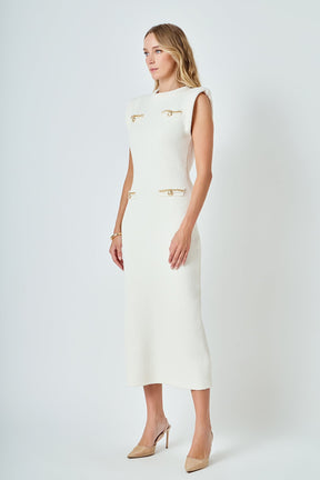 ENDLESS ROSE - Knit Padded Maxi Dress - DRESSES available at Objectrare