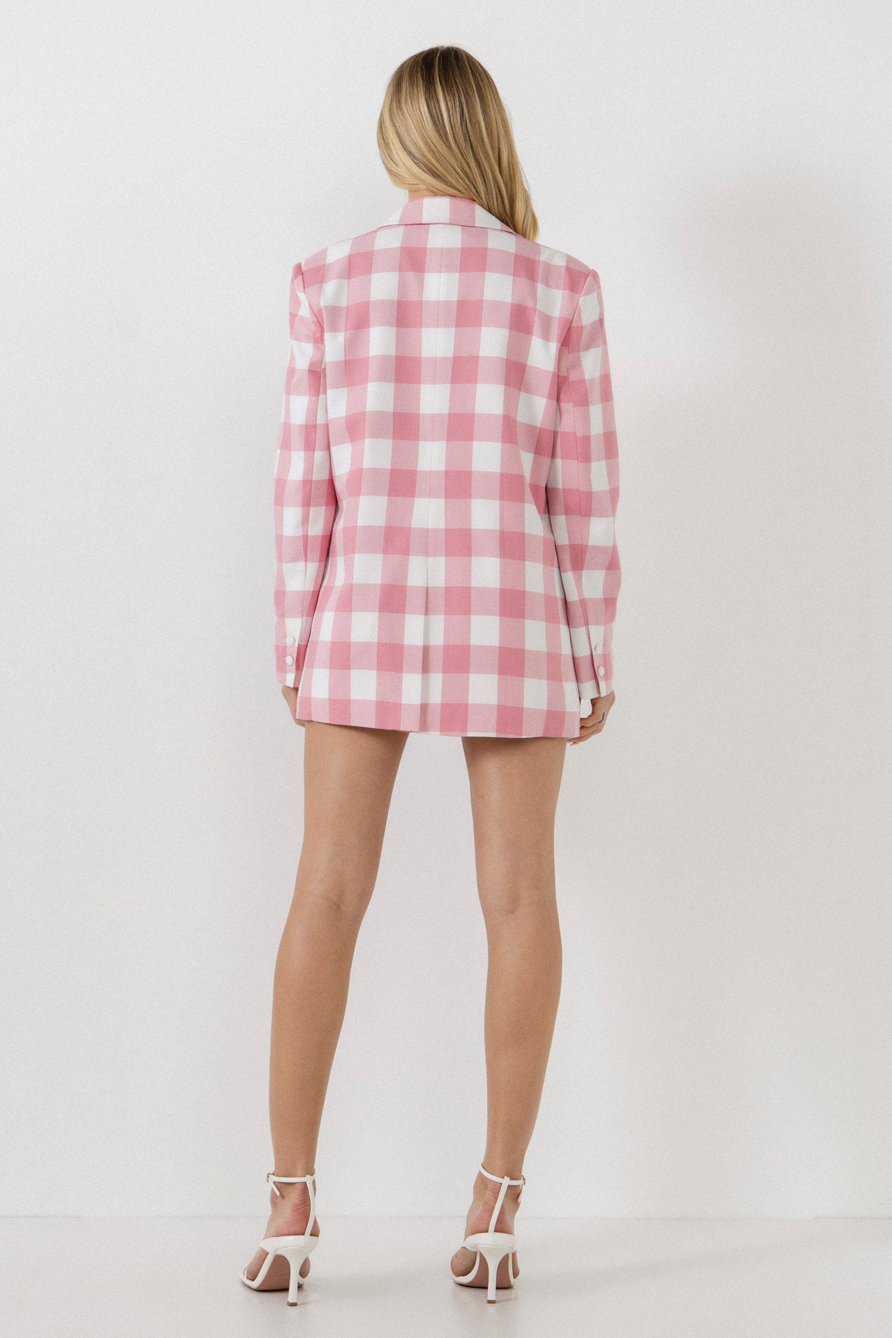 Gingham Blazer