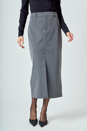 ENDLESS ROSE - Front Slit Maxi Skirt - SKIRTS available at Objectrare