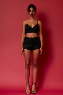 ENDLESS ROSE - Endless Rose - Micro Tweed Shorts - SHORTS available at Objectrare