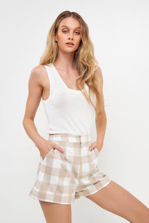 Gingham Shorts