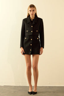 ENDLESS ROSE - Classic Short Buttoned Jacket - JACKETS available at Objectrare
