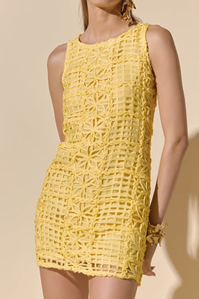 ENDLESS ROSE - Lace Mini Dress - DRESSES available at Objectrare