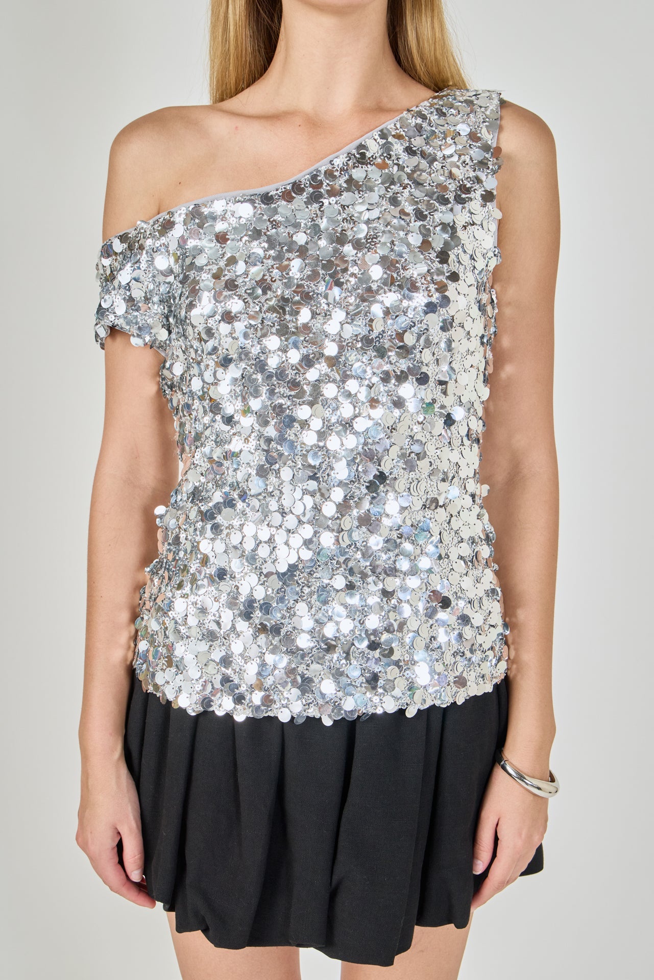 ENDLESS ROSE - Multi Sequins Sleeveless Top - TOPS available at Objectrare