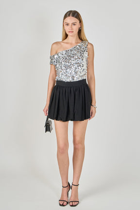ENDLESS ROSE - Multi Sequins Sleeveless Top - TOPS available at Objectrare