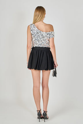 ENDLESS ROSE - Multi Sequins Sleeveless Top - TOPS available at Objectrare