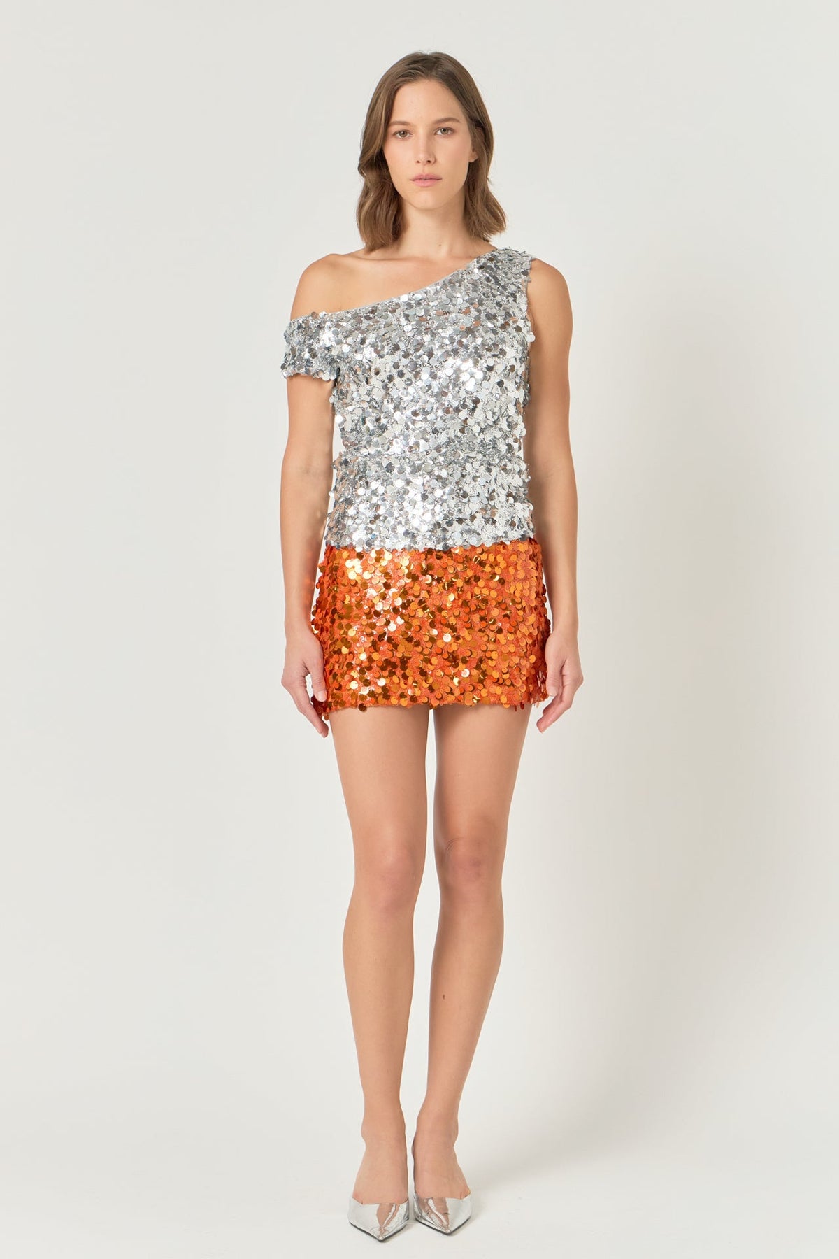 ENDLESS ROSE - Endless Rose - Multi Sequins Mini Skirt - SKIRTS available at Objectrare