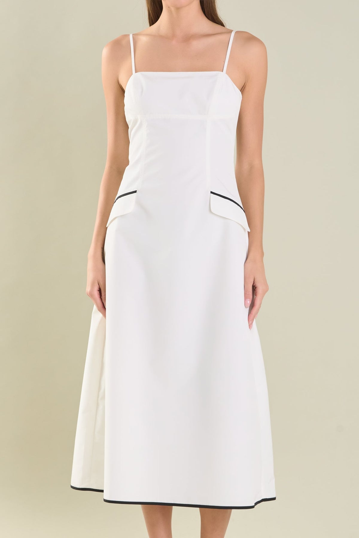 ENDLESS ROSE - Pocket Detail Midi Dress - DRESSES available at Objectrare