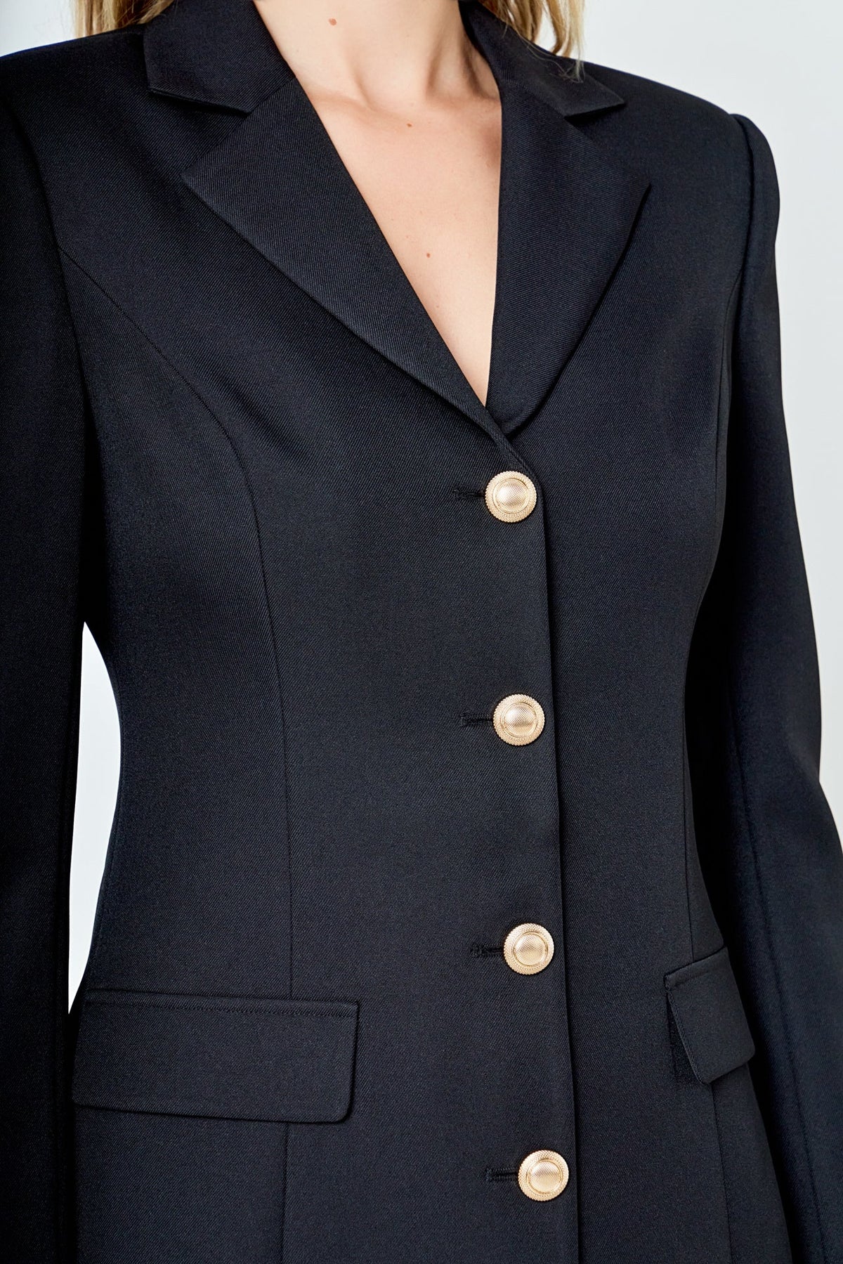 ENDLESS ROSE - Blazer Buttoned Mini Dress - DRESSES available at Objectrare