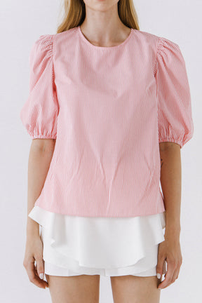Striped Woven Blouse