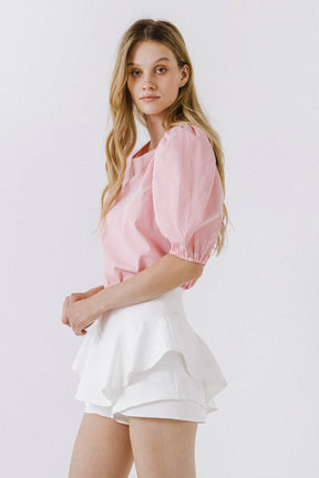 Striped Woven Blouse