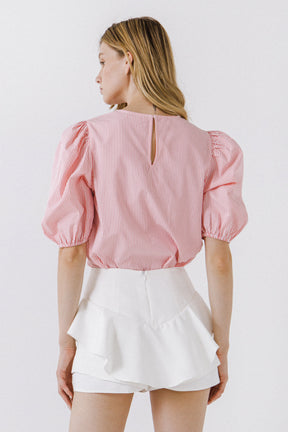 Striped Woven Blouse