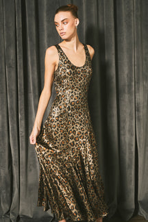 ENDLESS ROSE - Endless Rose - Animal Leopard Print Maxi Dress - DRESSES available at Objectrare