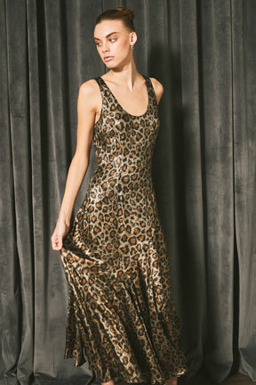 ENDLESS ROSE - Animal Print Maxi Dress - DRESSES available at Objectrare