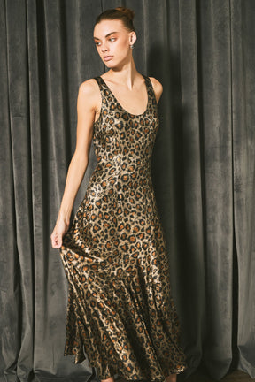 ENDLESS ROSE - Endless Rose - Animal Print Maxi Dress - DRESSES available at Objectrare